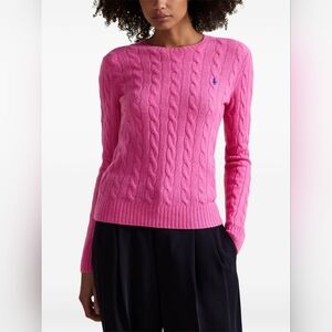 Ralph Lauren Cable Knit Slim Fit Crewneck Sweater